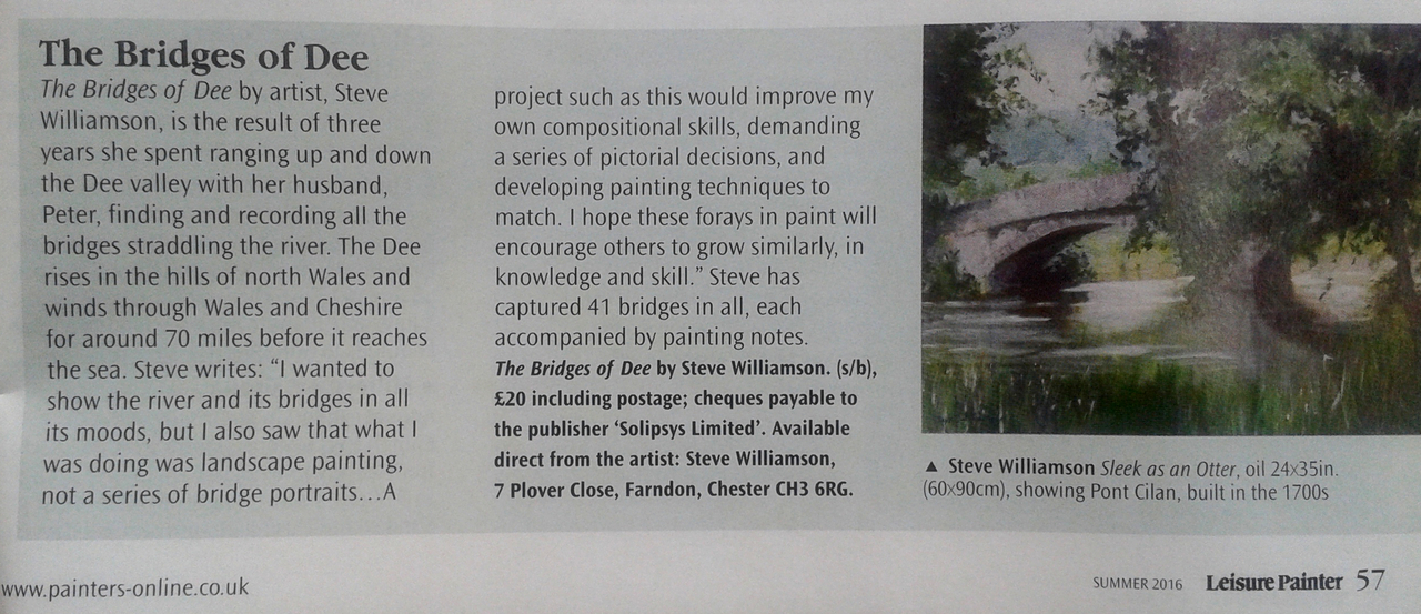 Article in Leisure Painter Magazine Article in Leisure Painter Magazine