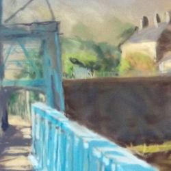 Painting entitled Jubilee Bridge by Steve Williamson