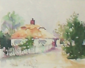 Painting entitled The New Thatch by Steve Williamson