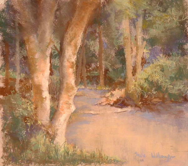 Painting entitled The Way Through The Woods by Steve Williamson Painting entitled The Way Through The Woods by Steve Williamson
